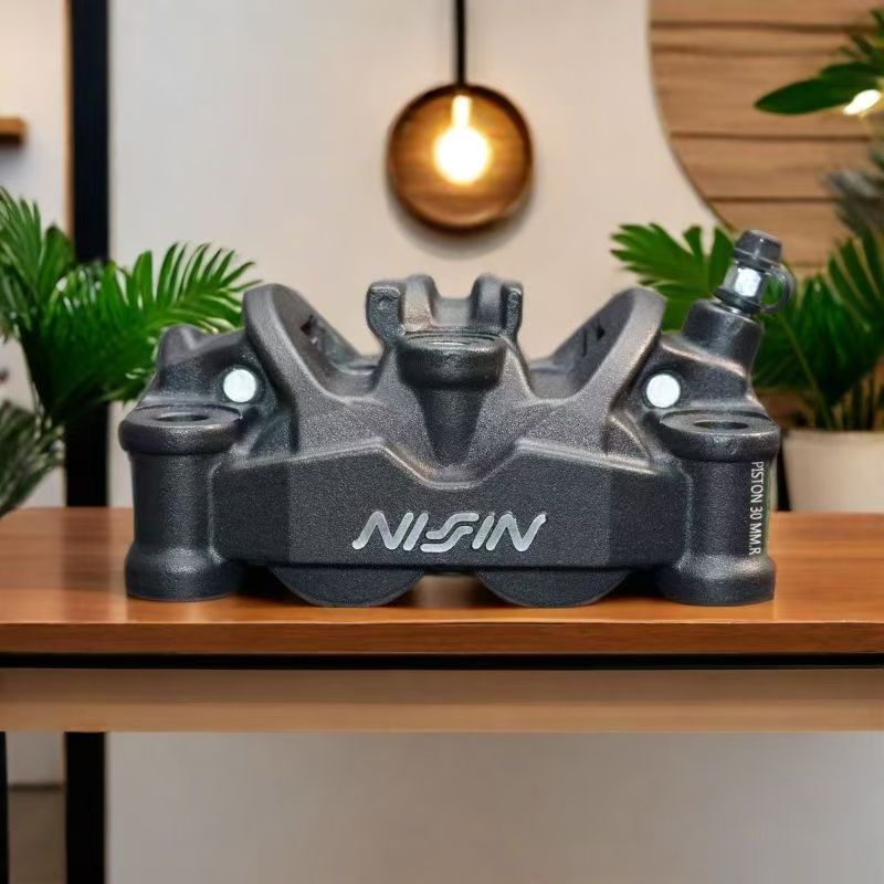 Forged Front Brake Caliper 4 Piston - คาลิปเปอร์เบรกมอเตอร์ไซค์ Nissin แบบฟอร์จ 4 ลูกสูบ ขนาด