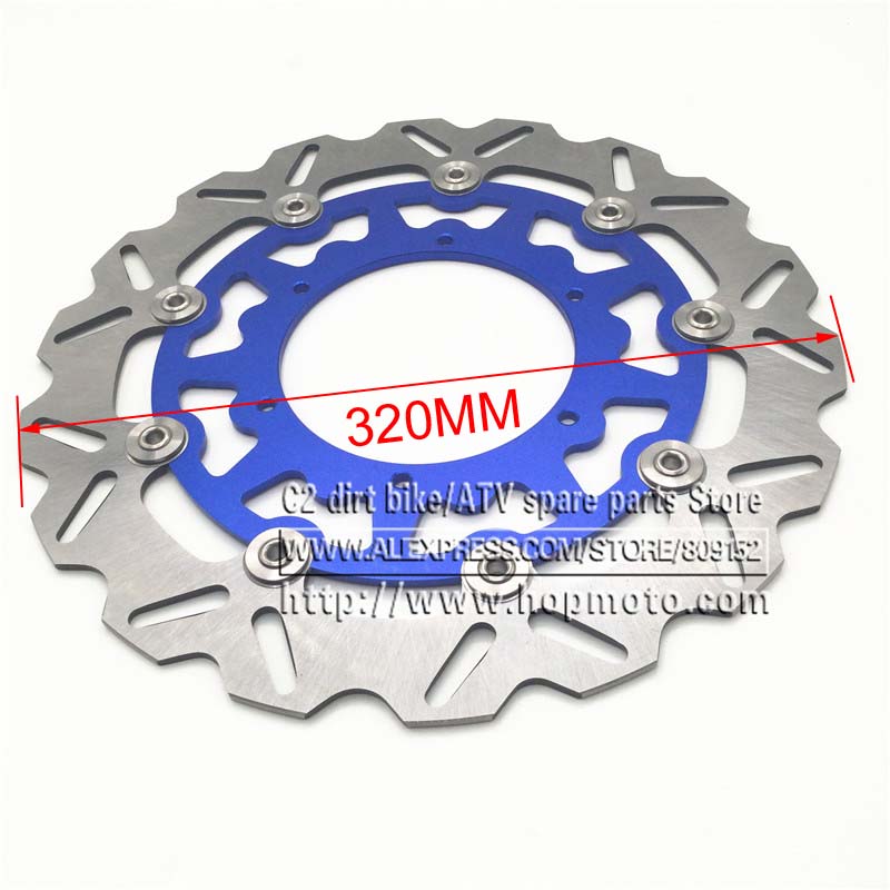 320MM OVERSIZE ด้านหน้าดิสก์เบ - Floating Brake Disc 320Mm Supermoto บทวิจารณ์และราคา
